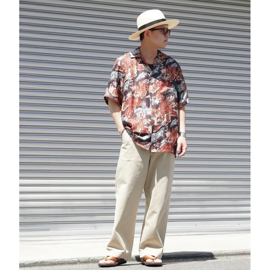 NIPOALOHA /  ニポアロハ ： SILK SHORT SLEEVE ALOHA SHIRT(百虎) ： N24-SSH01 | NIPOALOHA | 05