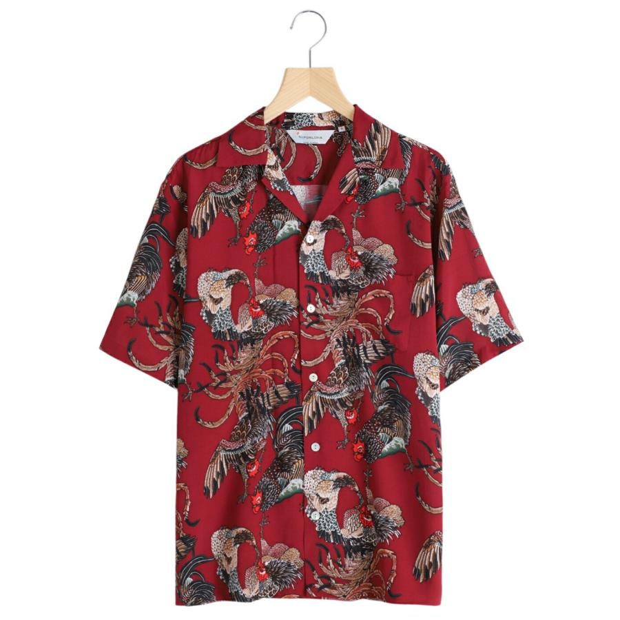 NIPOALOHA ニポアロハ アロハシャツ 伊藤若冲 軍鶏 Mサイズ 楽天市場】[送料無料]NIPOALOHA : RAYON SHORT SLEEVE ALOHA