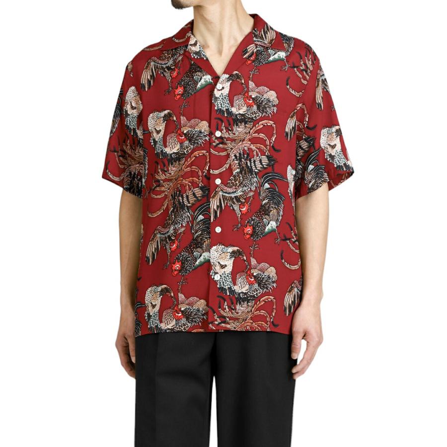 NIPOALOHA（ニポアロハ） ： RAYON SHORT SLEEVE ALOHA SHIRT(伊藤若冲
