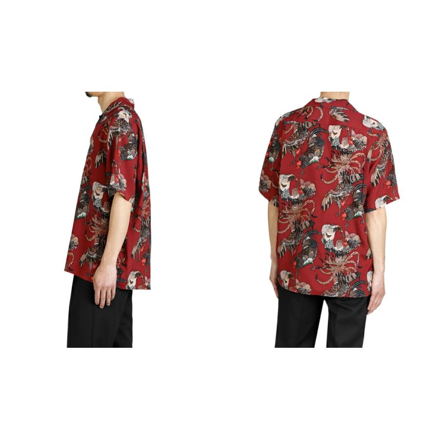 NIPOALOHA（ニポアロハ） ： RAYON SHORT SLEEVE ALOHA SHIRT(伊藤若冲