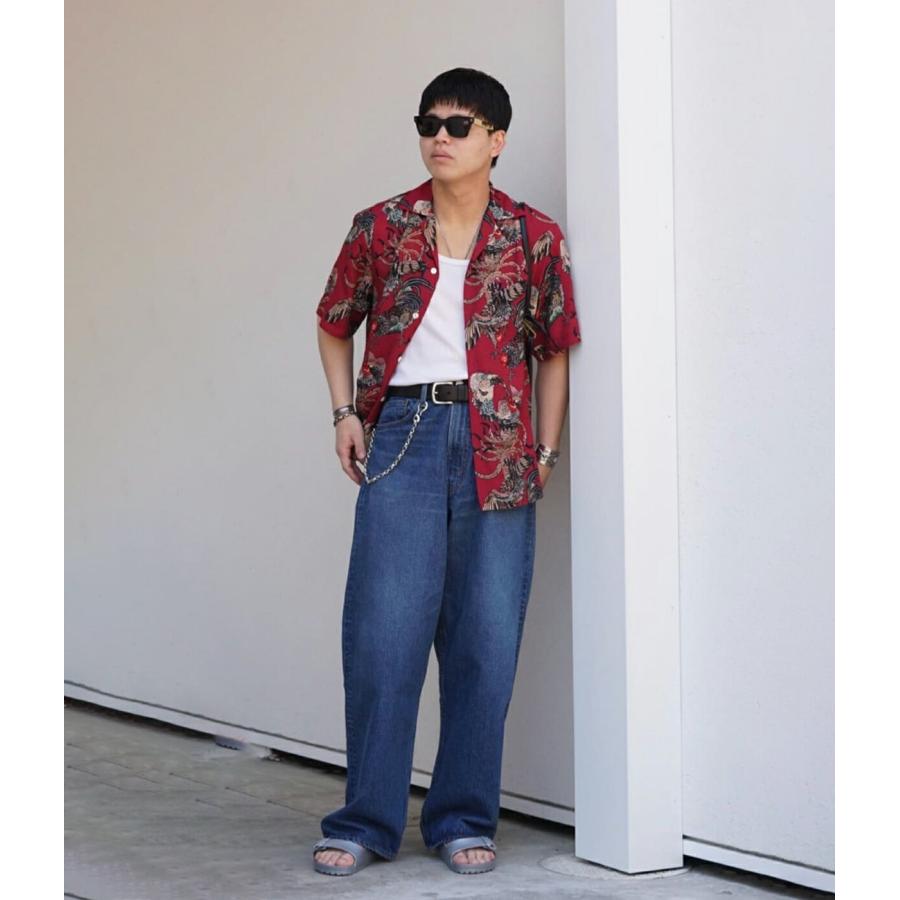 NIPOALOHA（ニポアロハ） ： RAYON SHORT SLEEVE ALOHA SHIRT(伊藤若冲