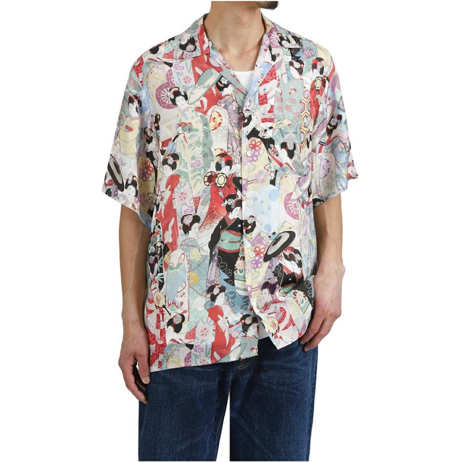 NIPOALOHA（ニポアロハ） ： SILK CUPRO SHORT SLEEVE ALOHA SHIRT
