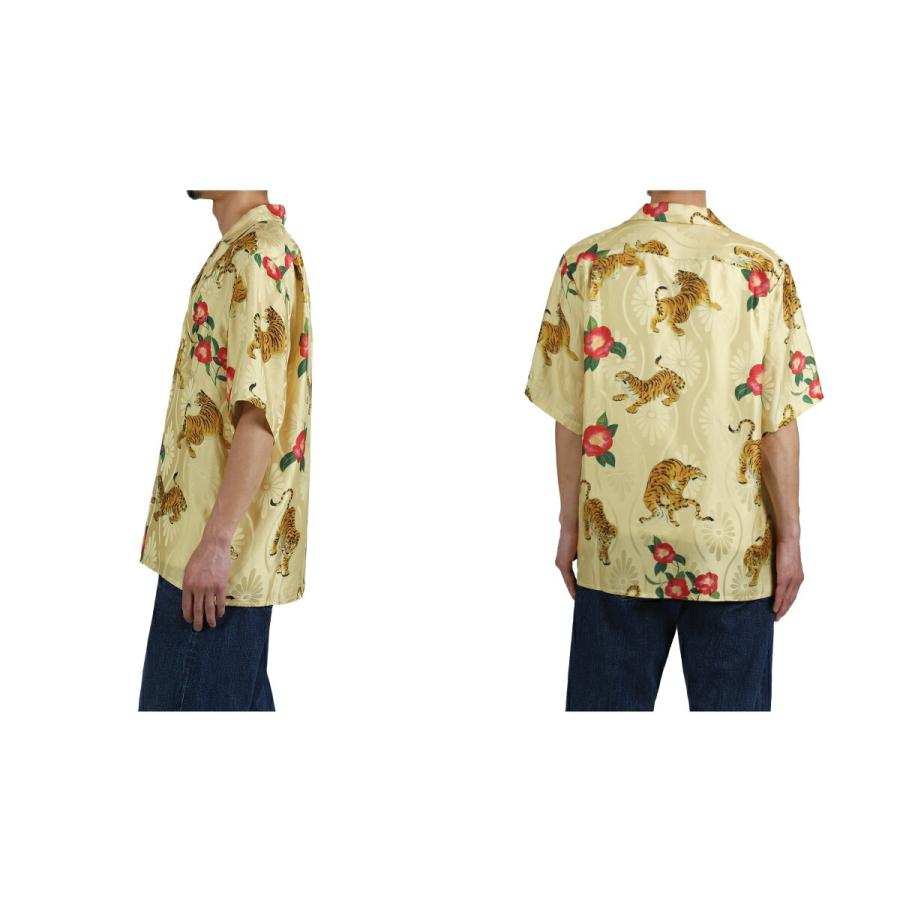 NIPOALOHA（ニポアロハ） ： SILK SHORT SLEEVE ALOHA SHIRT〈 TIGER