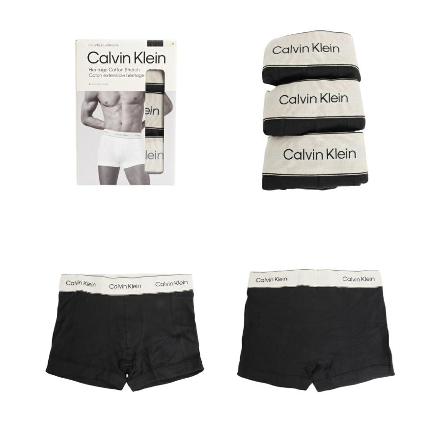 Calvin Klein Underwear / カルバン・クライン アンダーウェア ： 3 TRUNKS Heritage Cotton ： NB4446 | Calvin Klein Underwear | 01