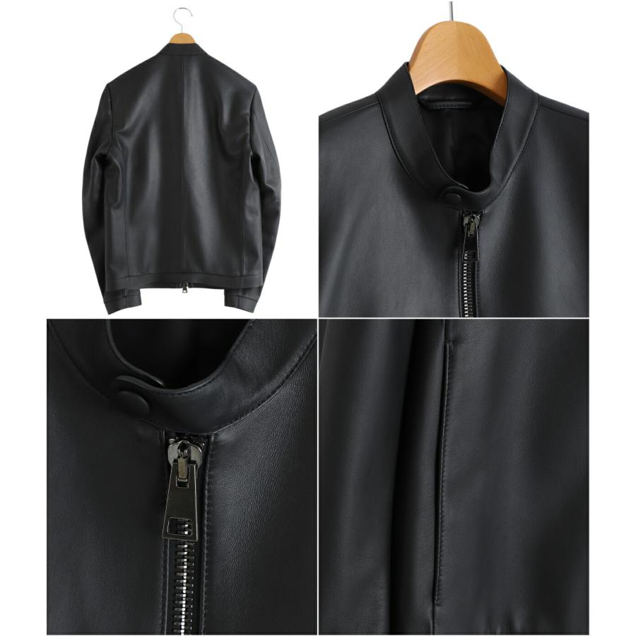 CALIBRO12 定番シングルライダースシープスキン新品未使用サイズL CALIBRO12 定番シングルライダースシープスキン新品未使用サイズL