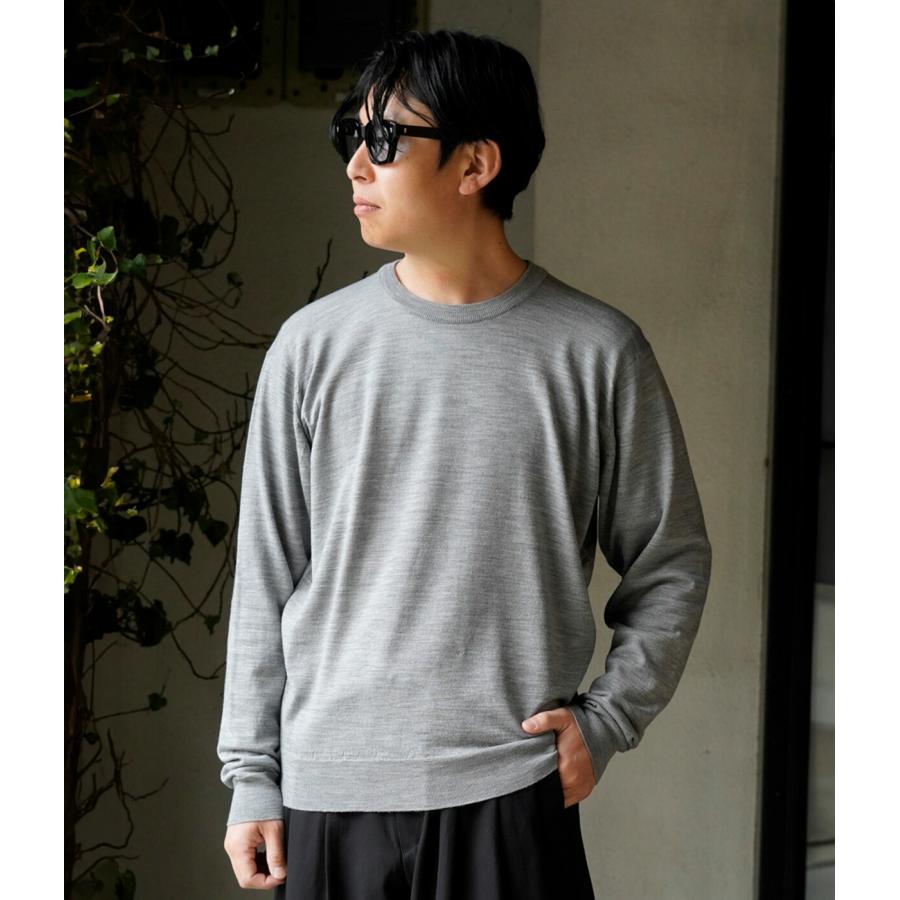 JOHN SMEDLEY（ジョンスメドレー） ： 別注 Crew Neck 30G / 全7色