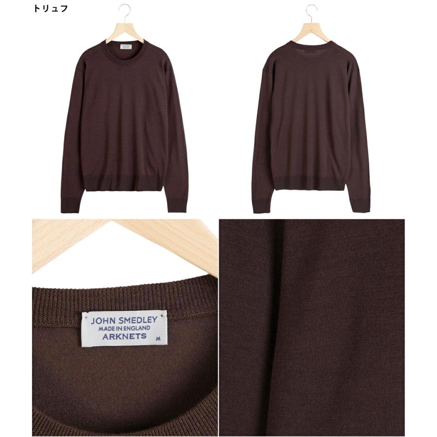 JOHN SMEDLEY（ジョンスメドレー） ： 別注 Crew Neck 30G / 全7色