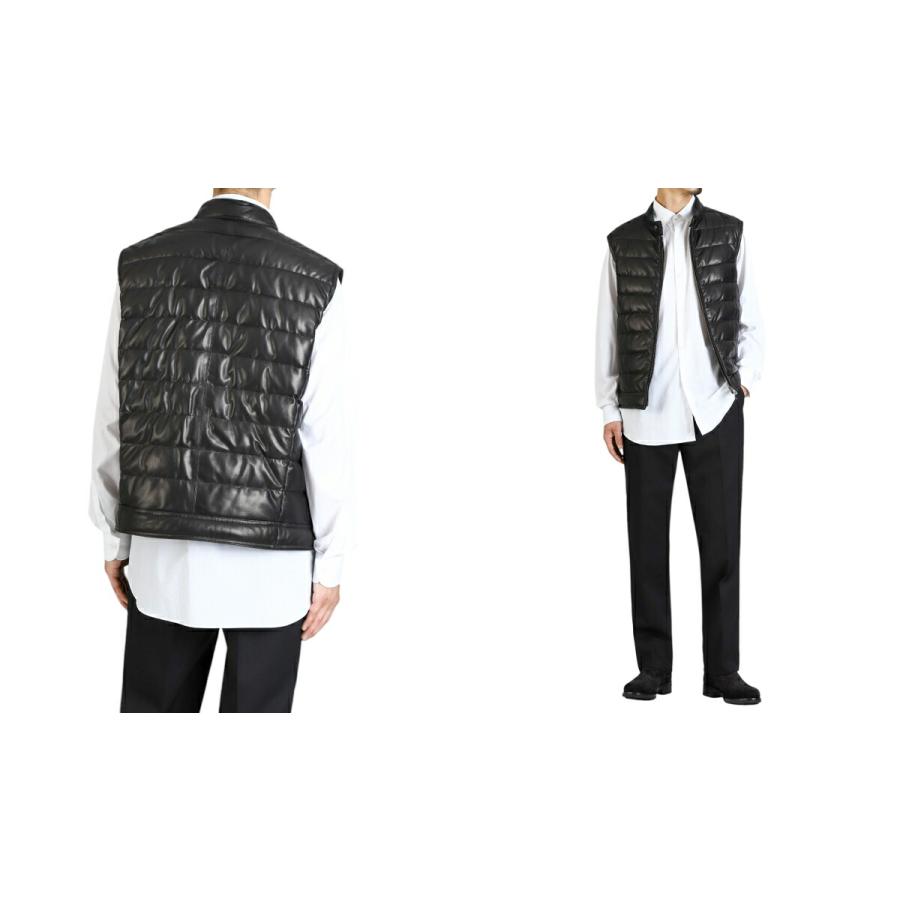 EMMETI / エンメティ ： 別注 JURI DOWN VEST SP LEATHER ： ONLYARK-1-2511の画像
