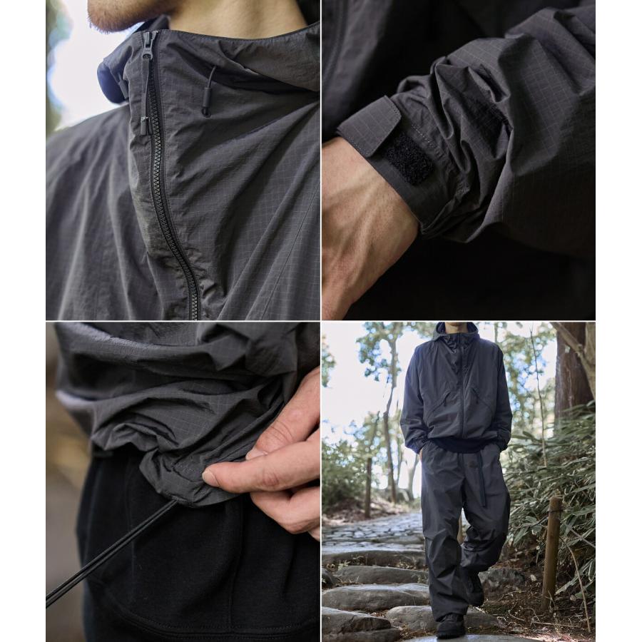 GOLDWIN（ゴールドウイン） ： 別注 Dope Dyed Rip-stop Hooded Jacket