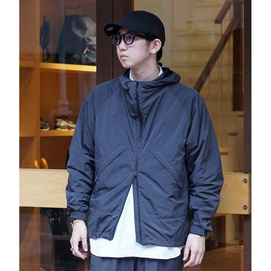 GOLDWIN（ゴールドウイン） ： 別注 Dope Dyed Rip-stop Hooded Jacket