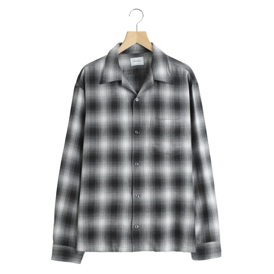 towncraftタウンクラフト arknets別注 レーヨンチェックシャツ S TOWN CRAFT / タウンクラフト ： 別注 60s LOOP COLLAR SHIRT ONLYARK