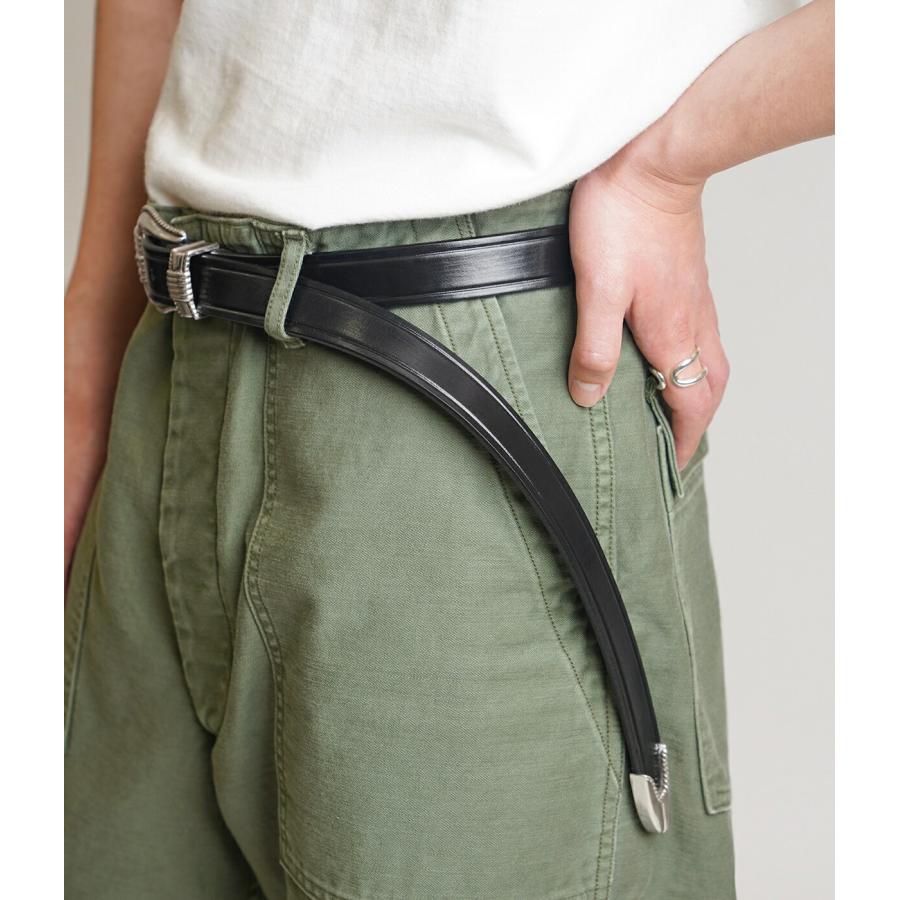 TORY LEATHER（トリーレザー） ： 別注 Long 3piese silver buckle
