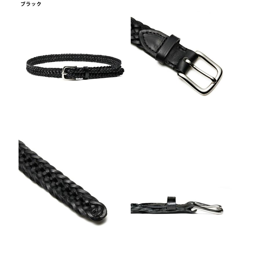 BEORMA LEATHER COMPANY / ベオーマレザーカンパニー ： 25mm INTERLINKED PLAITED BELT / 全2色 ： P0011 | BEORMA LEATHER COMPANY | 03