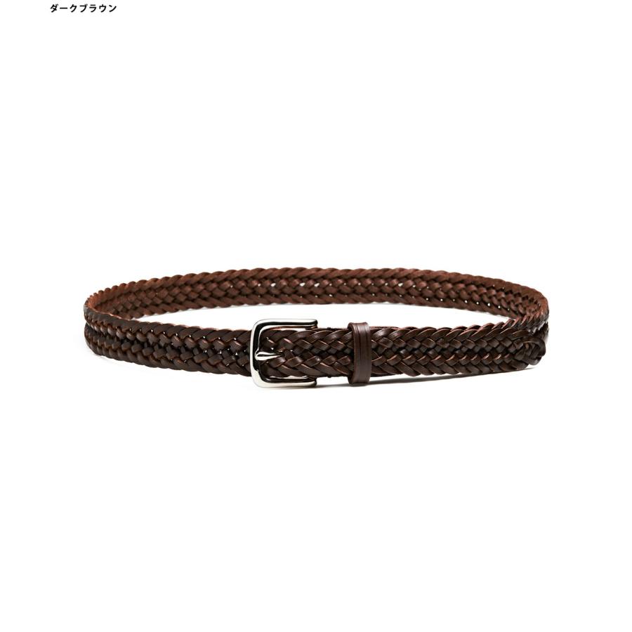 BEORMA LEATHER COMPANY / ベオーマレザーカンパニー ： 25mm INTERLINKED PLAITED BELT / 全2色 ： P0011 | BEORMA LEATHER COMPANY | 04