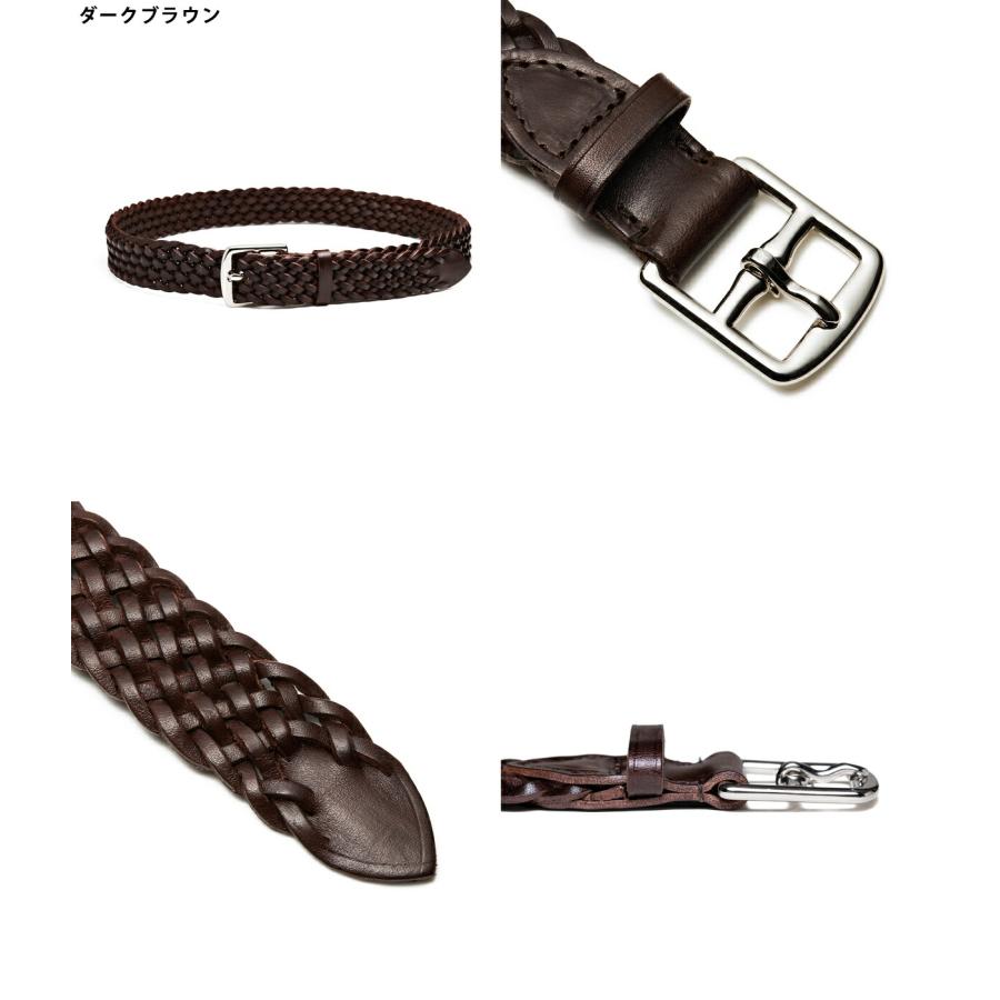 BEORMA LEATHER COMPANY / ベオーマレザーカンパニー ： 28mm BASKET WEAVE PLAITED BELT / 全2色 ： P0058 | BEORMA LEATHER COMPANY | 03