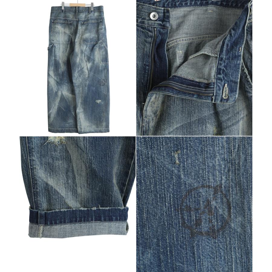 PORTER CLASSIC / ポータークラシック ： STEINBECK DENIM PAINTER PANTS VINTAGE CUSTOM ： PC-005-2497-26SS_2
