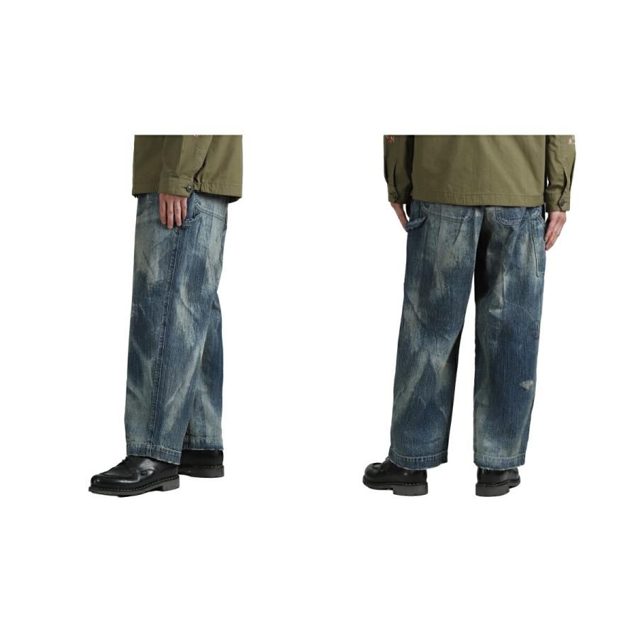 PORTER CLASSIC / ポータークラシック ： STEINBECK DENIM PAINTER PANTS VINTAGE CUSTOM ： PC-005-2497-26SS_5