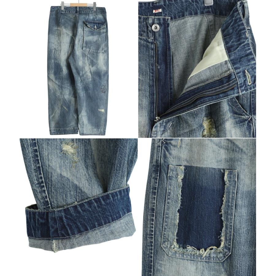PORTER CLASSIC / ポータークラシック ： STEINBECK DENIM POCKET PANTS VINTAGE CUSTOM ： PC-005-2499の画像