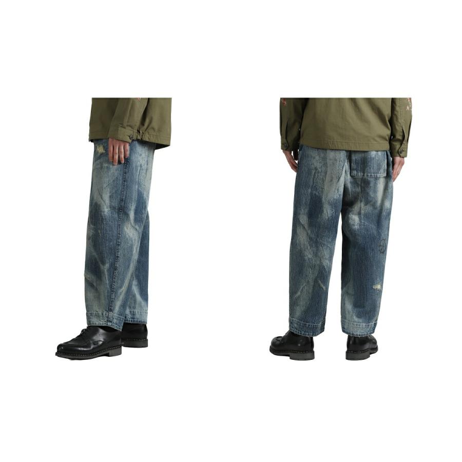 PORTER CLASSIC / ポータークラシック ： STEINBECK DENIM POCKET PANTS VINTAGE CUSTOM ： PC-005-2499の画像