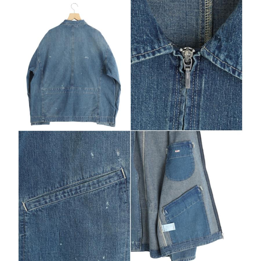 PORTER CLASSIC / ポータークラシック ： BREAKFAST DENIM ZIP UP JACKET ： PC-005-3847の画像