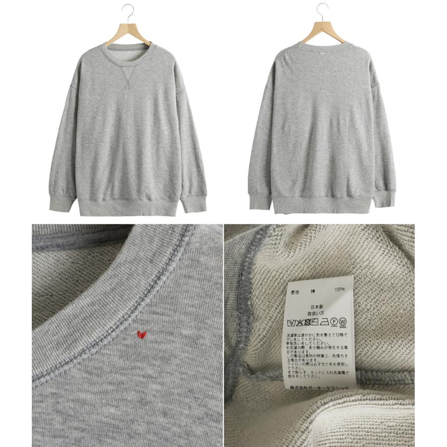 トップス Porter Classic PEACE COTTON CREWNECK PORTER CLASSIC / ポータークラシック ： H/W PEACE COTTON CREWNECK