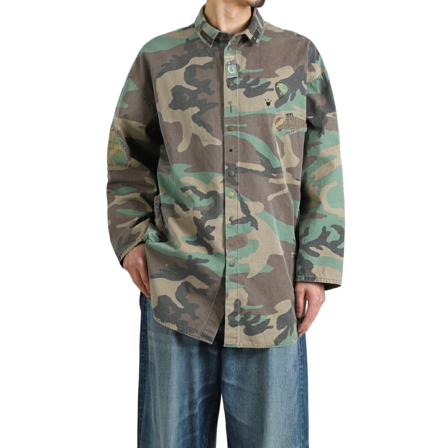 PORTER CLASSIC / ポータークラシック ： ALOHA CAMOUFLAGE SHIRT JACKET ： PC-008-3880の画像