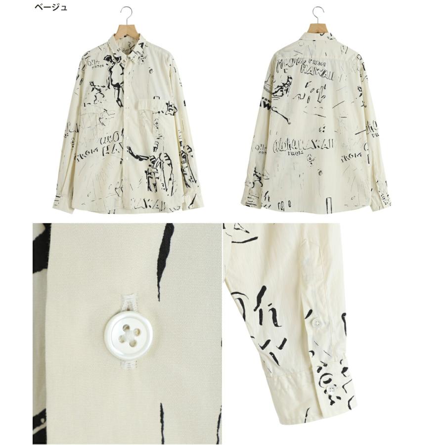 【P10倍】PORTER CLASSIC / ポータークラシック ： ROLL UP HAWAIIAN OUTDOOR SHIRT / 全2色 ： PC-016-3688の画像