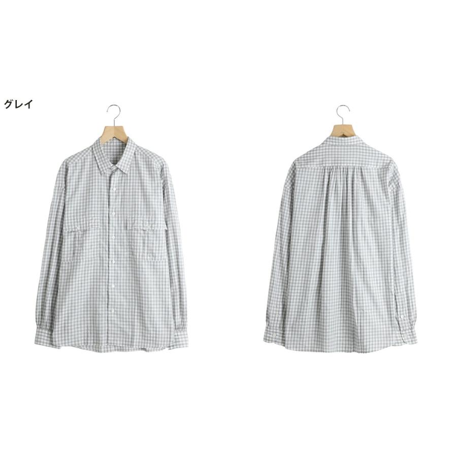 PORTER CLASSIC / ポータークラシック ： ROLL UP HEATHER GINGHAM CHECK SHIRT (GIZA 120/2) / 全2色 ： PC-016-3968の画像