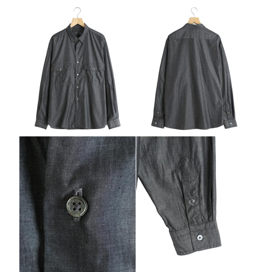 PORTER CLASSIC / ポータークラシック ： ROLL UP SHIRT (SUVIN GOLD SUPREME 140/2) ： PC-016-3981の画像