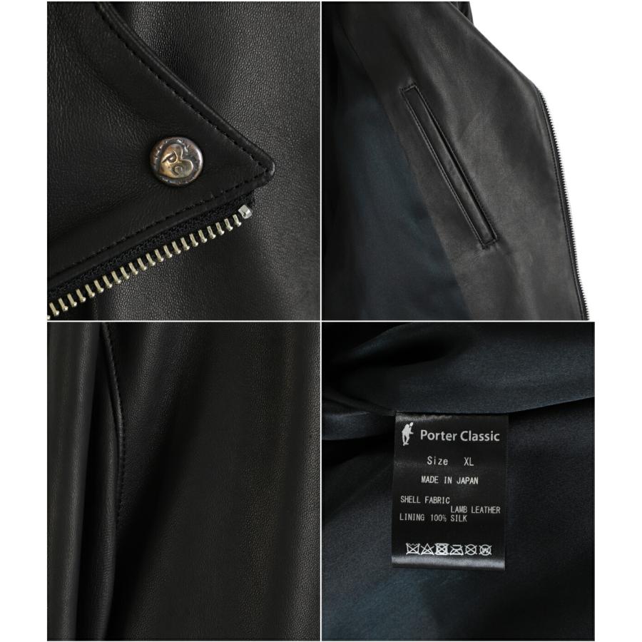 PORTER CLASSIC（ポータークラシック） ： LEATHER RIDERS JACKET W