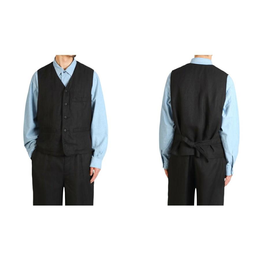 PORTER CLASSIC ： LINEN CLASSIC VEST ： PC-021-2678の画像