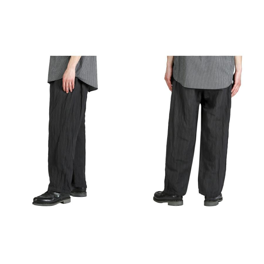PORTER CLASSIC / ポータークラシック ： PIN STRIPE LINEN COTTON EASY PANTS / 全2色 ： PC-021-3904の画像
