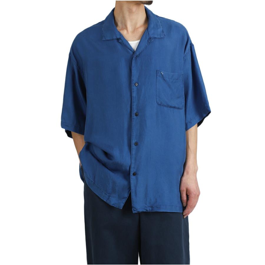 PORTER CLASSIC / ポータークラシック ： H/W INDIGO SILK SHIRT / 全2色 ： PC-024-3337-26SSの画像