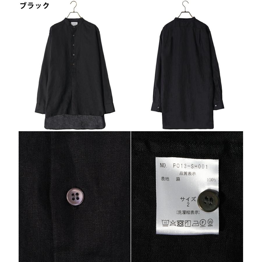 【P5倍】PORT BY ARK / ポートバイアーク ： French Linen Pullover Shirt / 全3色 ： PO13-SH001｜arknets｜16