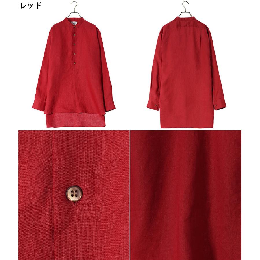 【P5倍】PORT BY ARK / ポートバイアーク ： French Linen Pullover Shirt / 全3色 ： PO13-SH001｜arknets｜08