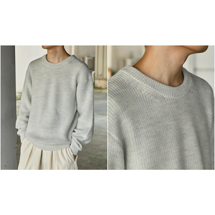 PORT BY ARK PORT BY ARK / ポートバイアーク ： Rib Knit Crew Neck