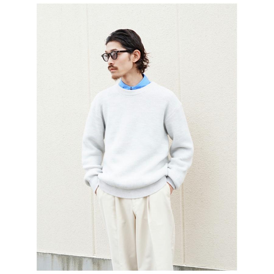 PORT BY ARK PORT BY ARK / ポートバイアーク ： Rib Knit Crew Neck