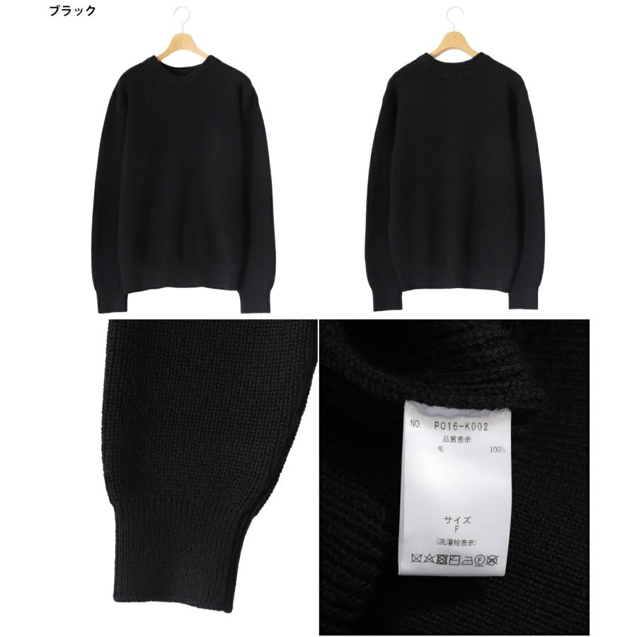 PORT BY ARK PORT BY ARK / ポートバイアーク ： Rib Knit Crew Neck