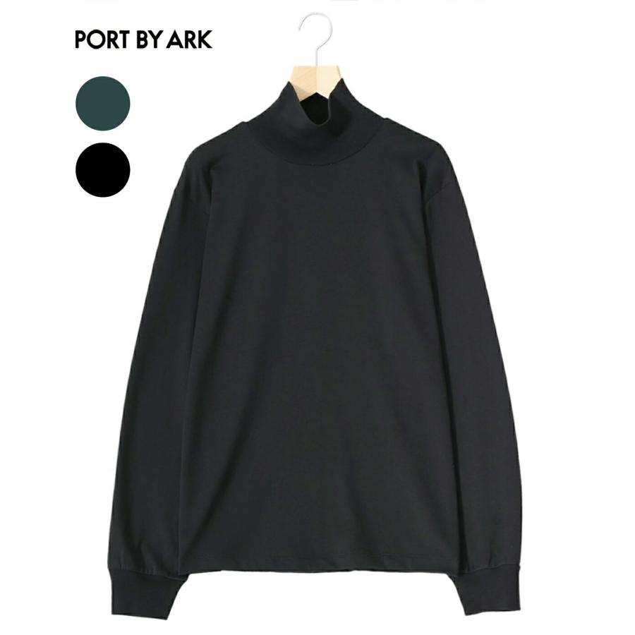 【新品未使用】PORT BY ARK☆ウールT ヘンリーネック☆1☆黒 Wool Henley Neck T-Shirt | PORT BY ARK(ポートバイアーク