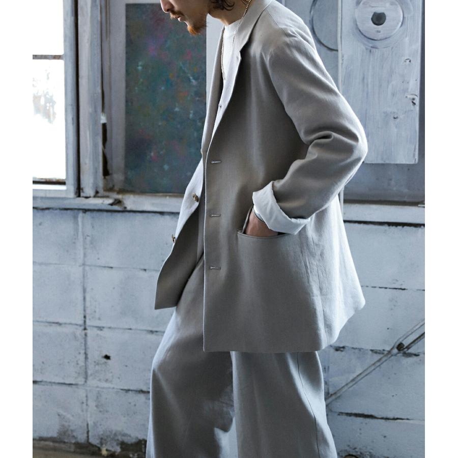 PORT BY ARK PORT BY ARK / ポートバイアーク： Linen Wool Gabardine