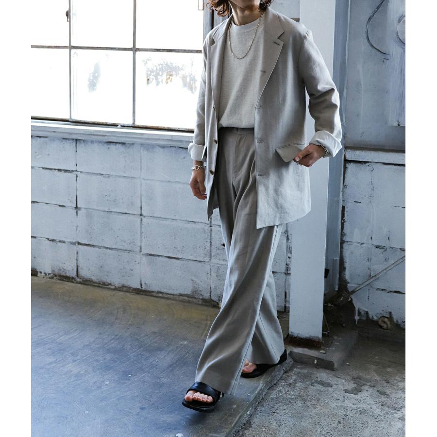 PORT BY ARK PORT BY ARK / ポートバイアーク： Linen Wool Gabardine