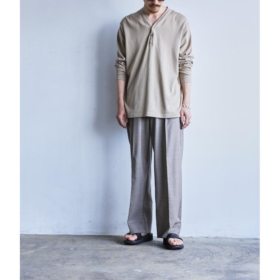 PORT BY ARK PORT BY ARK / ポートバイアーク ： Henley Neck Knit