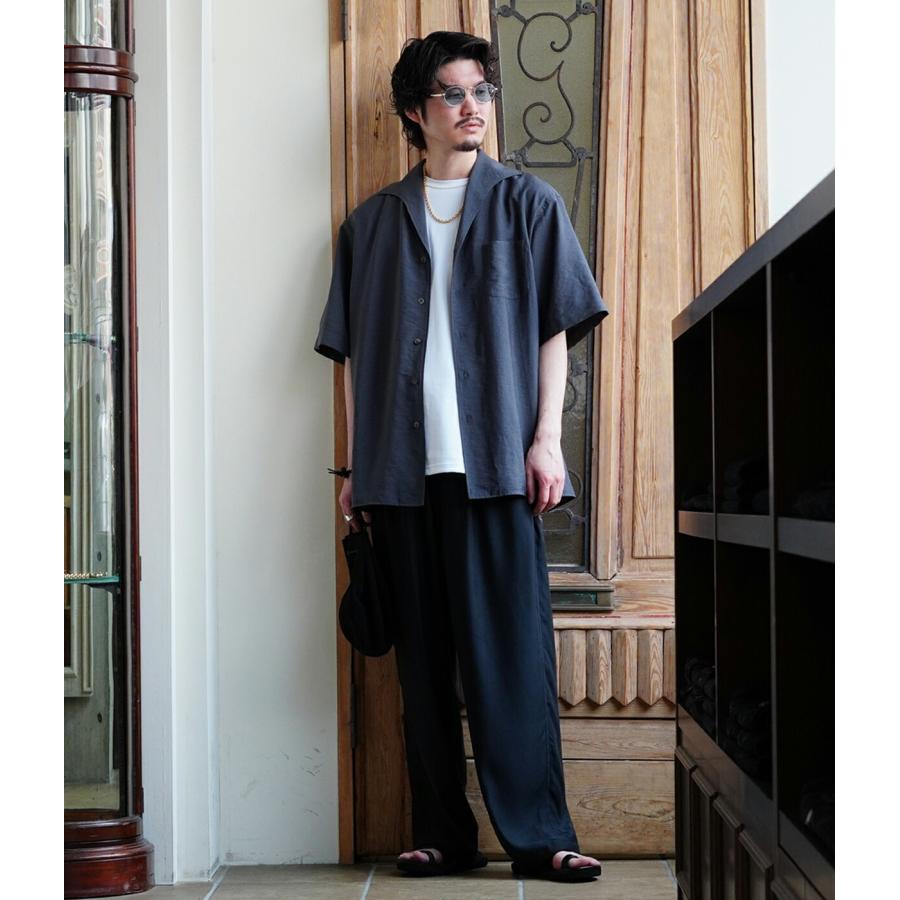 PORT BY ARK / ポートバイアーク ： Open Collar S/S Shirt 全3色 PO17