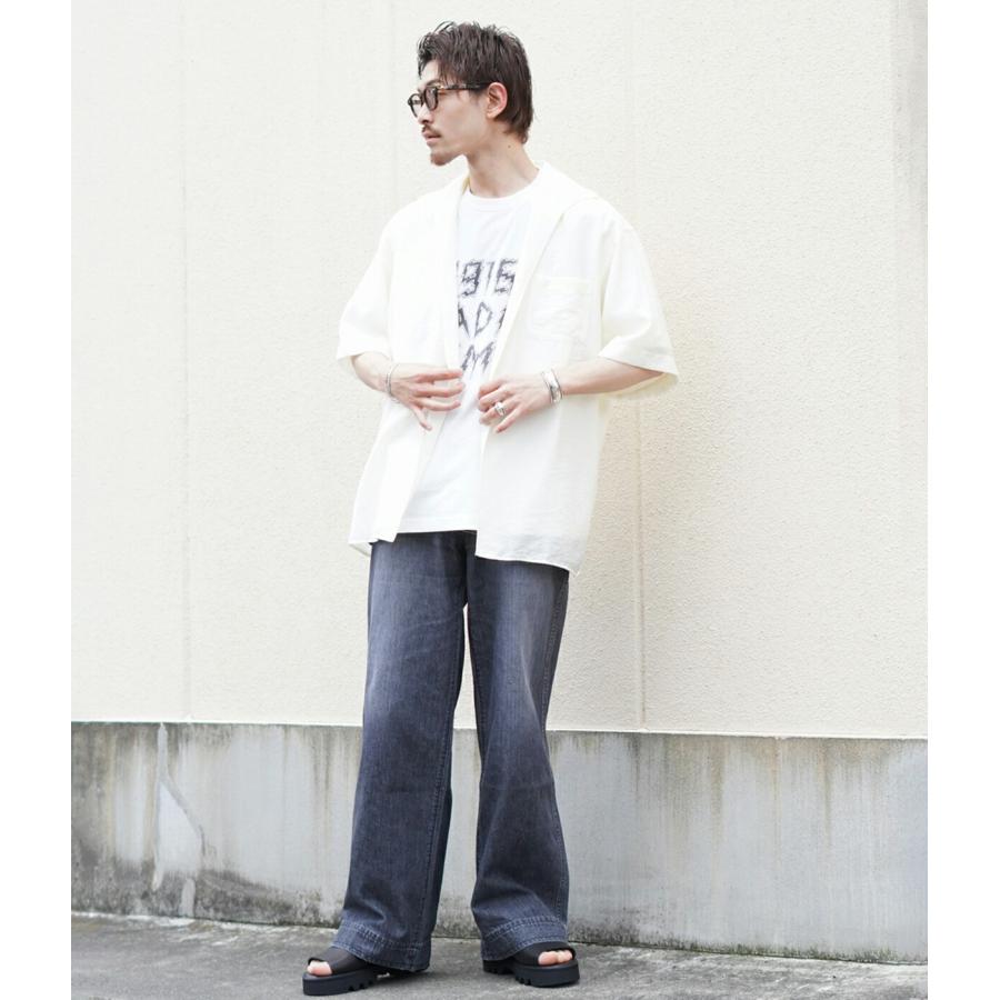 PORT BY ARK / ポートバイアーク ： Open Collar S/S Shirt 全3色 PO17