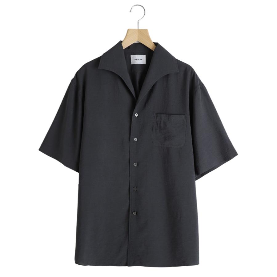PORT BY ARK / ポートバイアーク ： Open Collar S/S Shirt 全3色 PO17