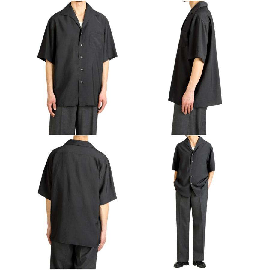 PORT BY ARK / ポートバイアーク ： Open Collar S/S Shirt 全3色 PO17