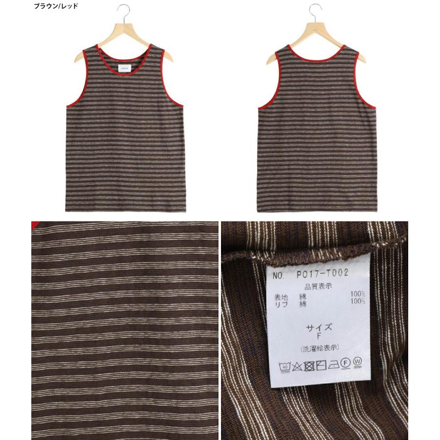 PORT BY ARK / ポートバイアーク ： Border Tank Top / 全2色 ： PO17-T002[コンパクト]_5