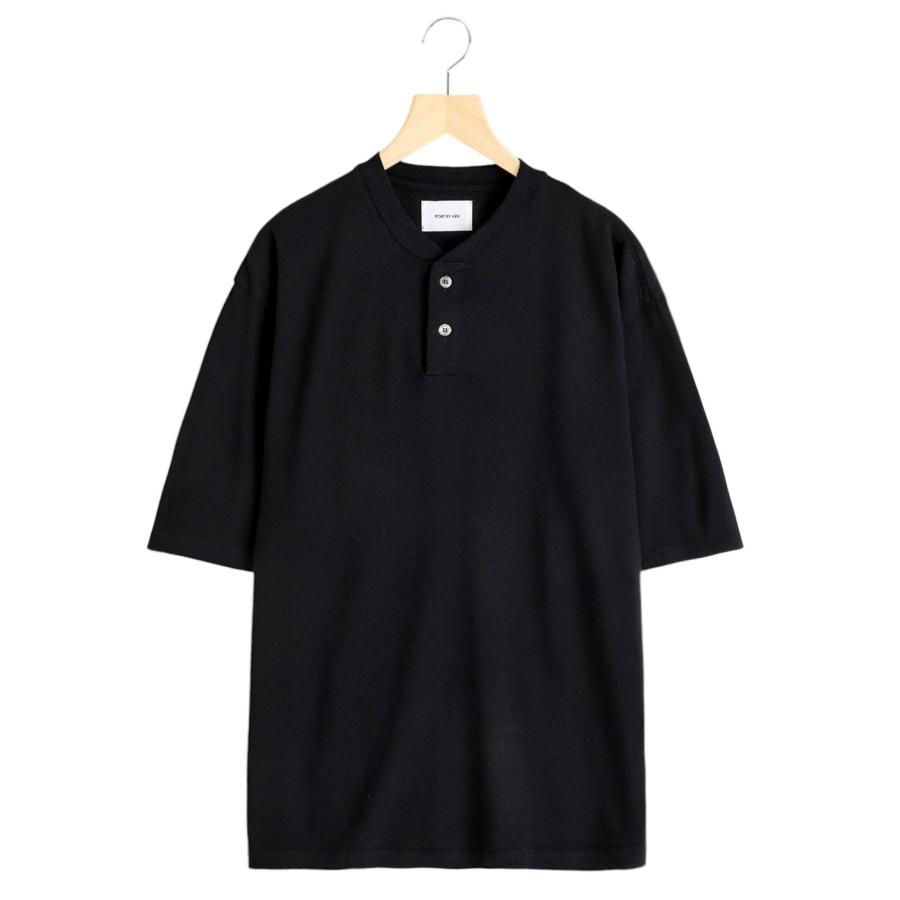 PORT BY ARK PORT BY ARK / ポートバイアーク ： Wool Henley Neck T