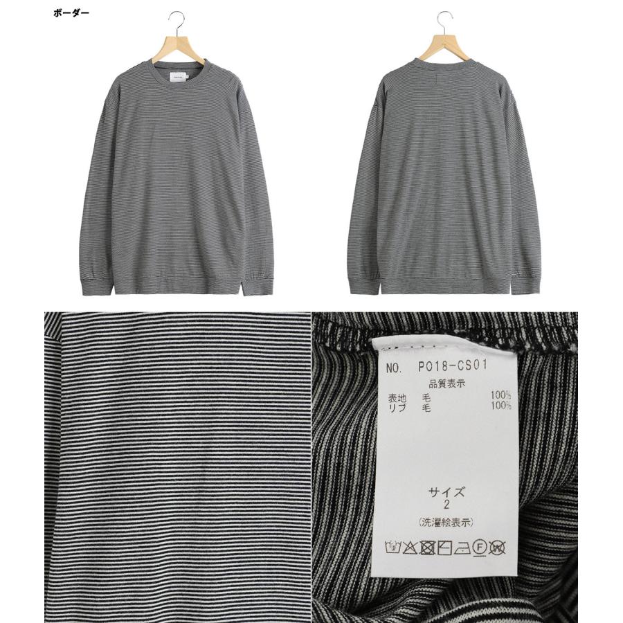 PORT BY ARK PORT BY ARK / ポートバイアーク ： Wool Crew Neck