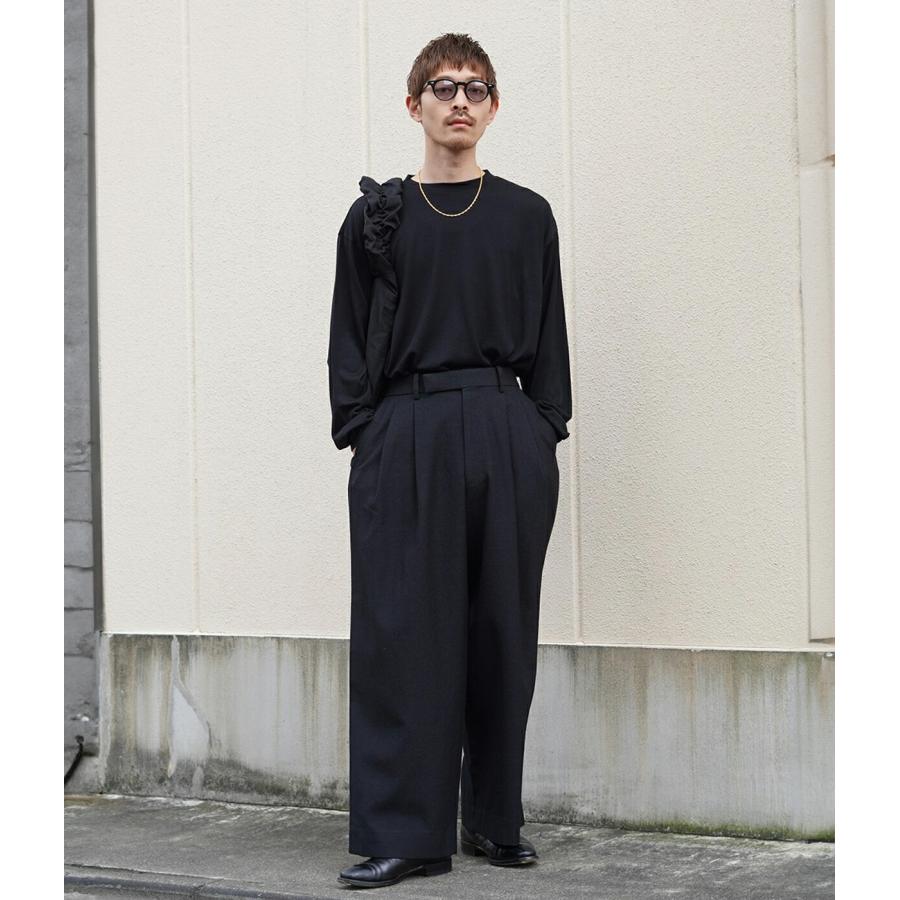 PORT BY ARK PORT BY ARK / ポートバイアーク ： Wool Crew Neck